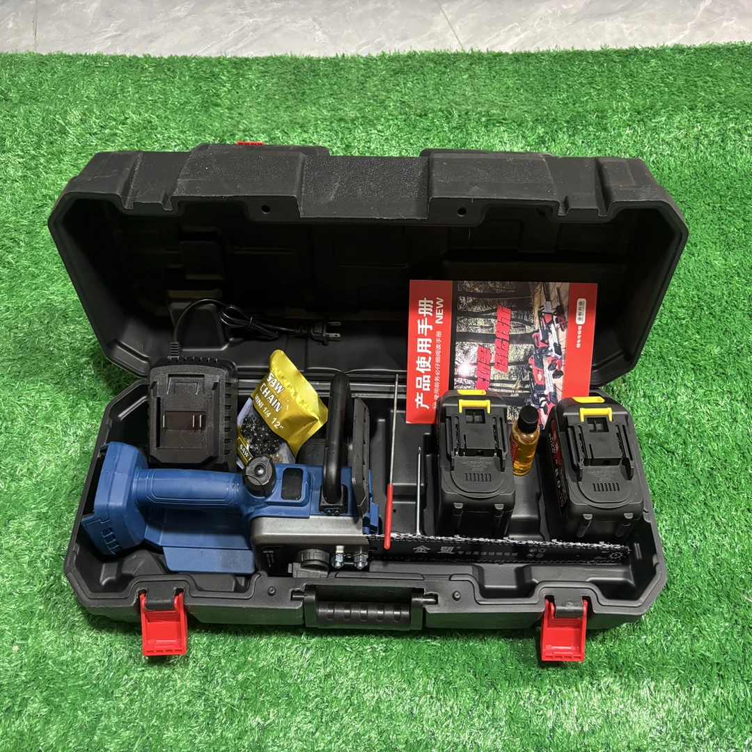 金盟16英寸纯铜无刷高速锂电锯伐木砍柴家用手持大功率伐木