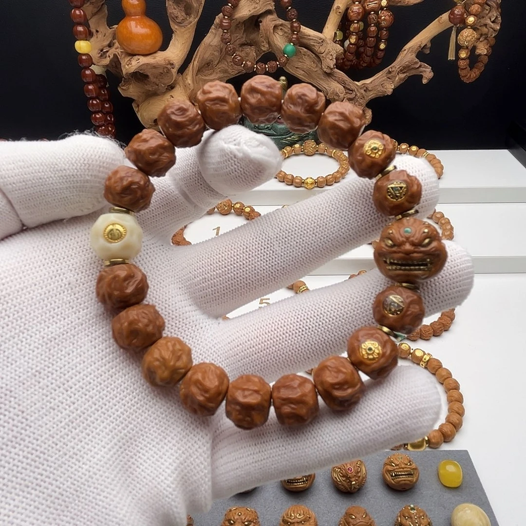 吊坠猴头核桃龙蛇 全品 回血