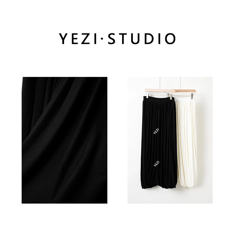 【浪漫乌托邦】设计感立裁耗料花苞裙摆双层纽结半裙25133017