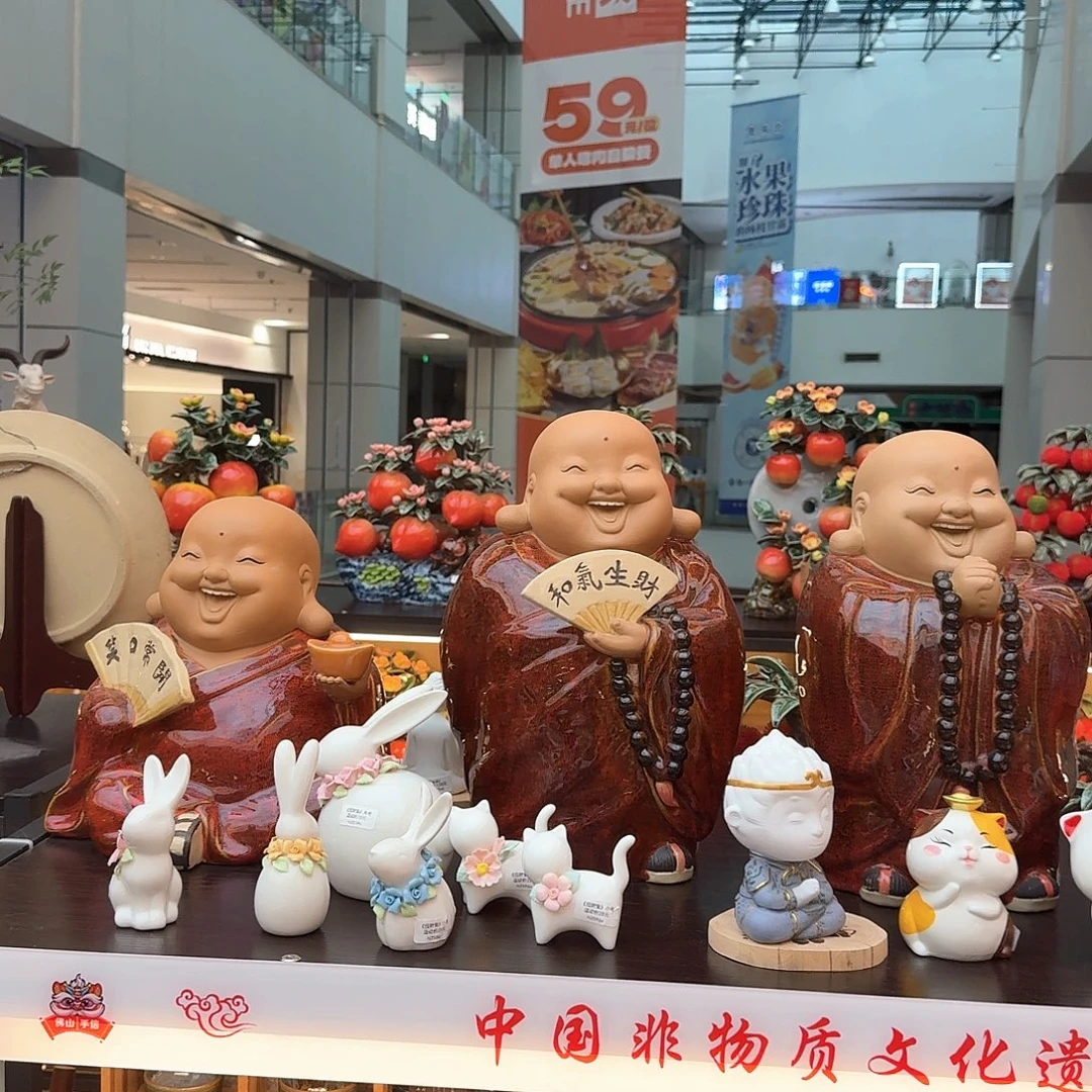 陶瓷一套三件佛特价台风