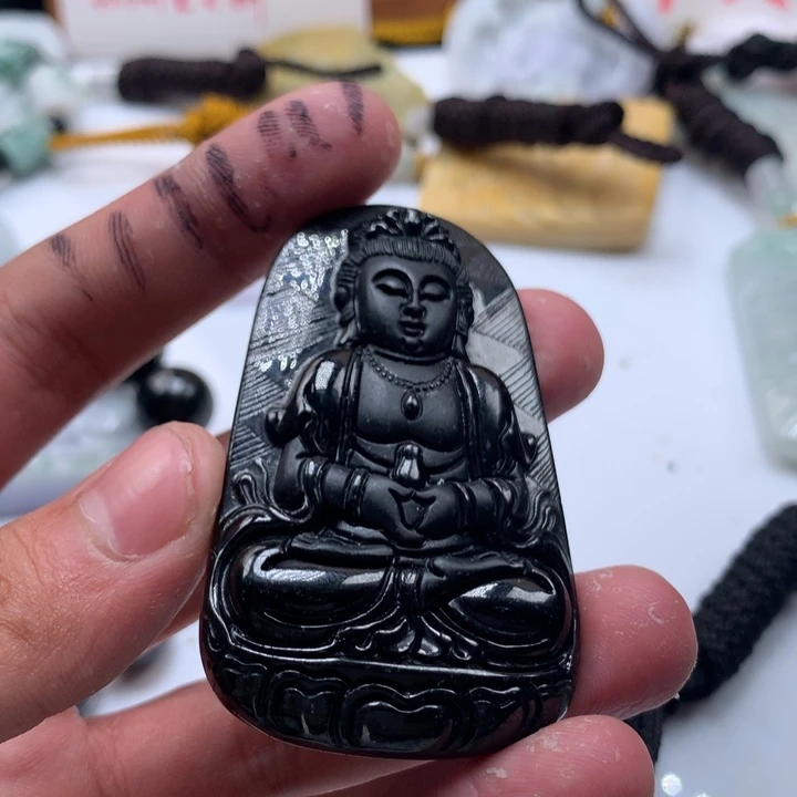颈饰未镶嵌翡翠保真天然a货翡翠