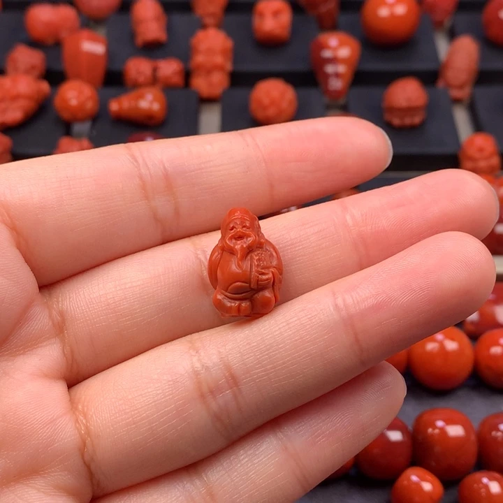 南红玛瑙未镶嵌财神11.5MM