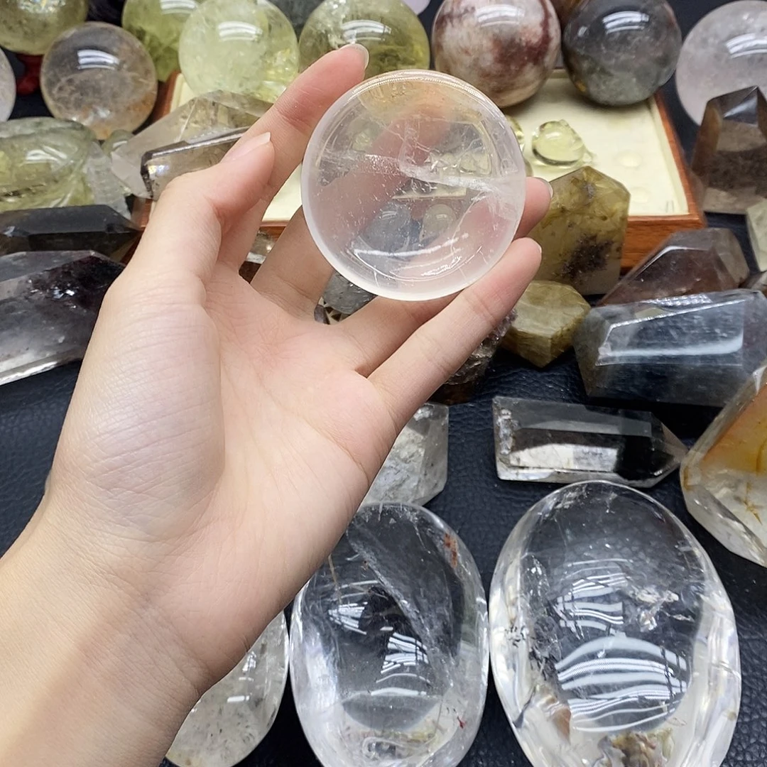 珠宝半成品水晶未镶嵌80水晶石
