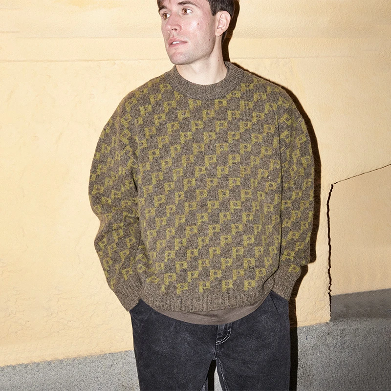 Polar Skate Co Polar Knit Sweater 满印提花针织廓形毛线衣
