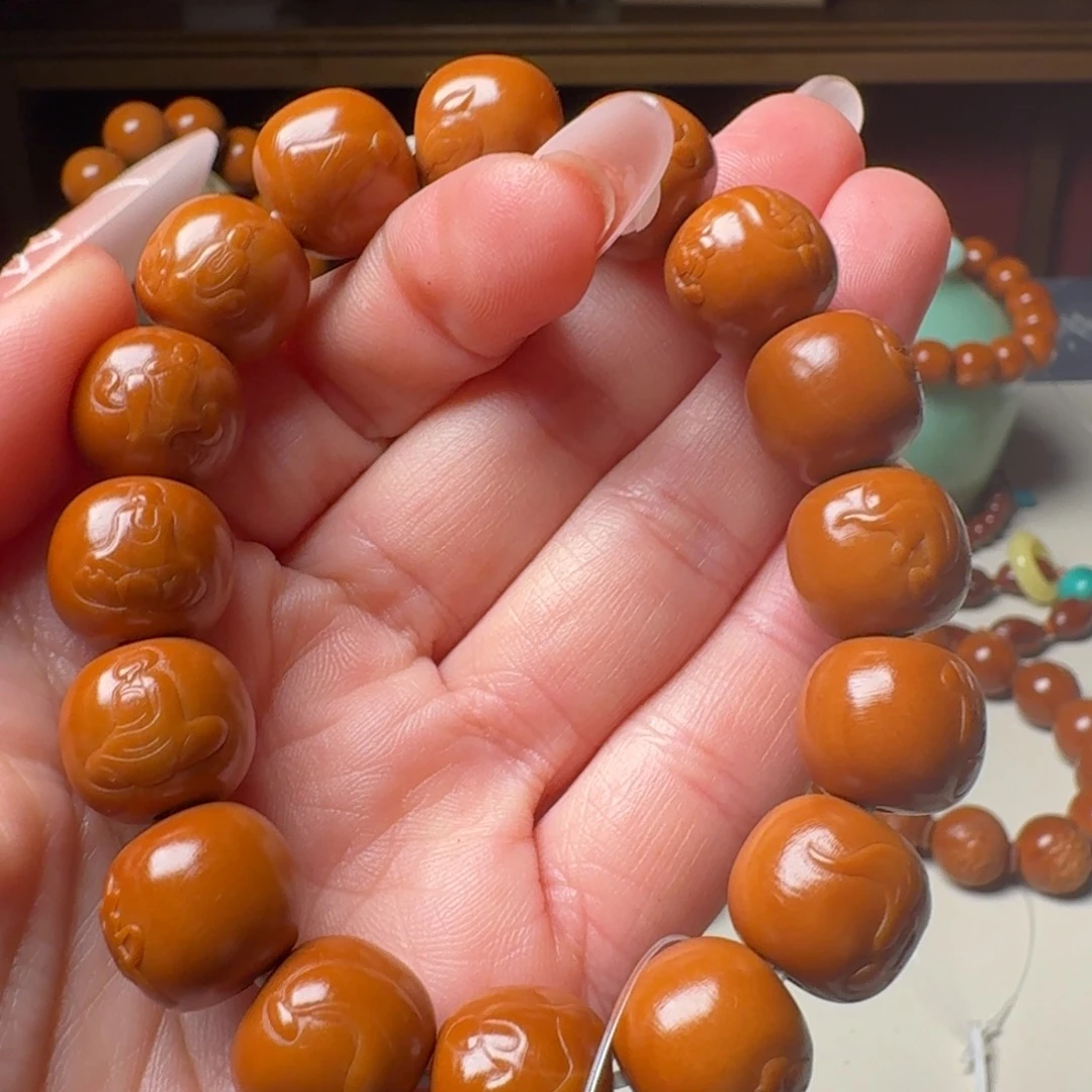 橄榄核手串/手链笔**风手工无相