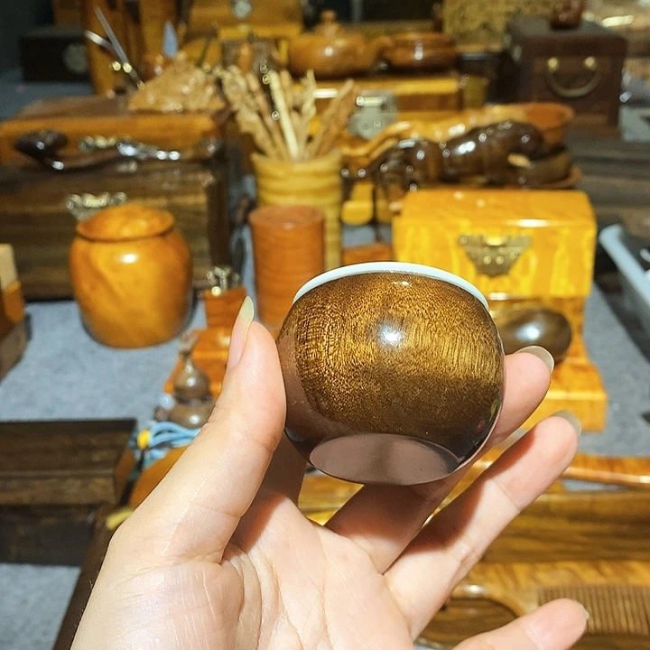 金丝楠阴沉木茶杯