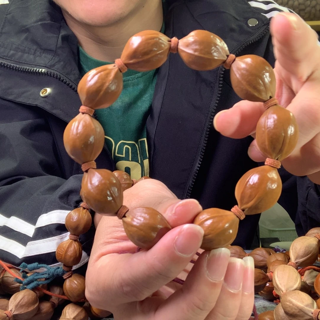 橄榄核手串/手链梅林铁核18/25哑光
