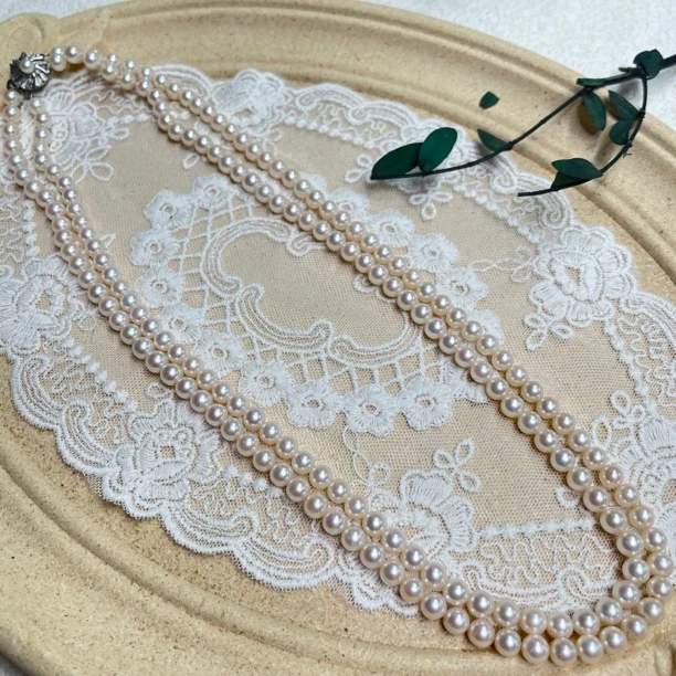 【六六中古】孤品优雅感双层海水珍珠项链aw9900