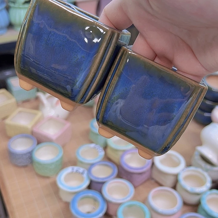 红陶陶瓷花盆当场满12包邮