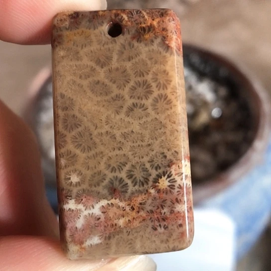 硅化玉吊坠未镶嵌