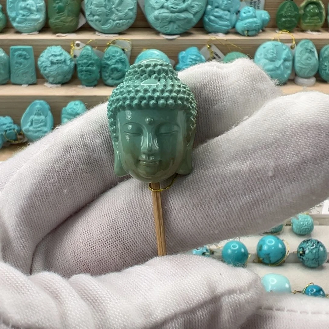 未镶嵌绿松石大日如来18.4mm