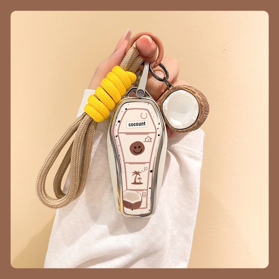 比亚迪海豚钥匙套汉ev秦plus宋L元pro唐dmi海鸥驱逐舰05海豹06壳