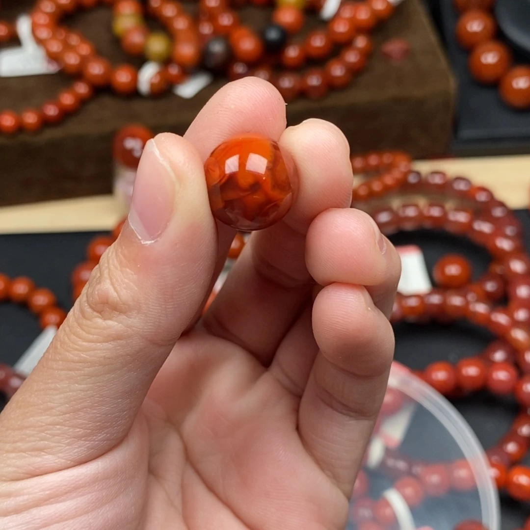 未镶嵌单南红玛瑙13.2mm