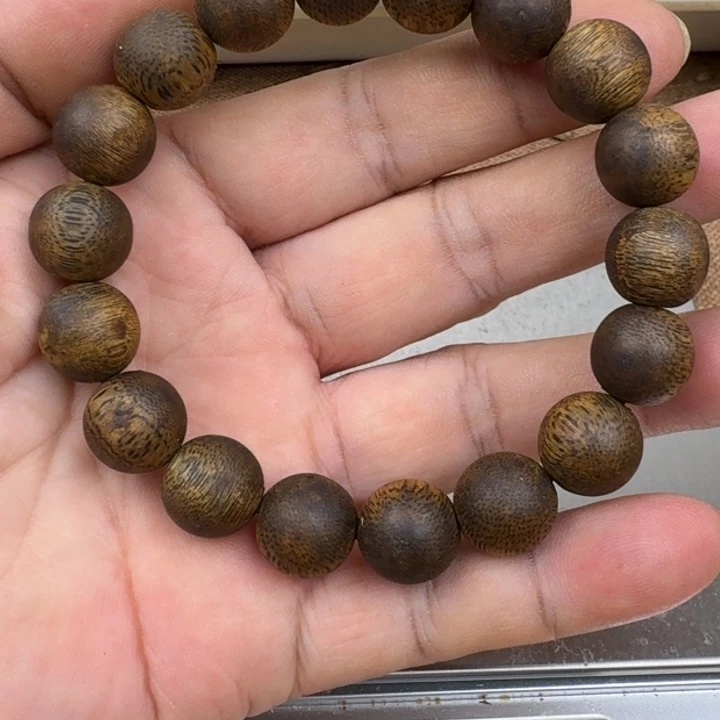 天****沉香手串乌身手串11克加