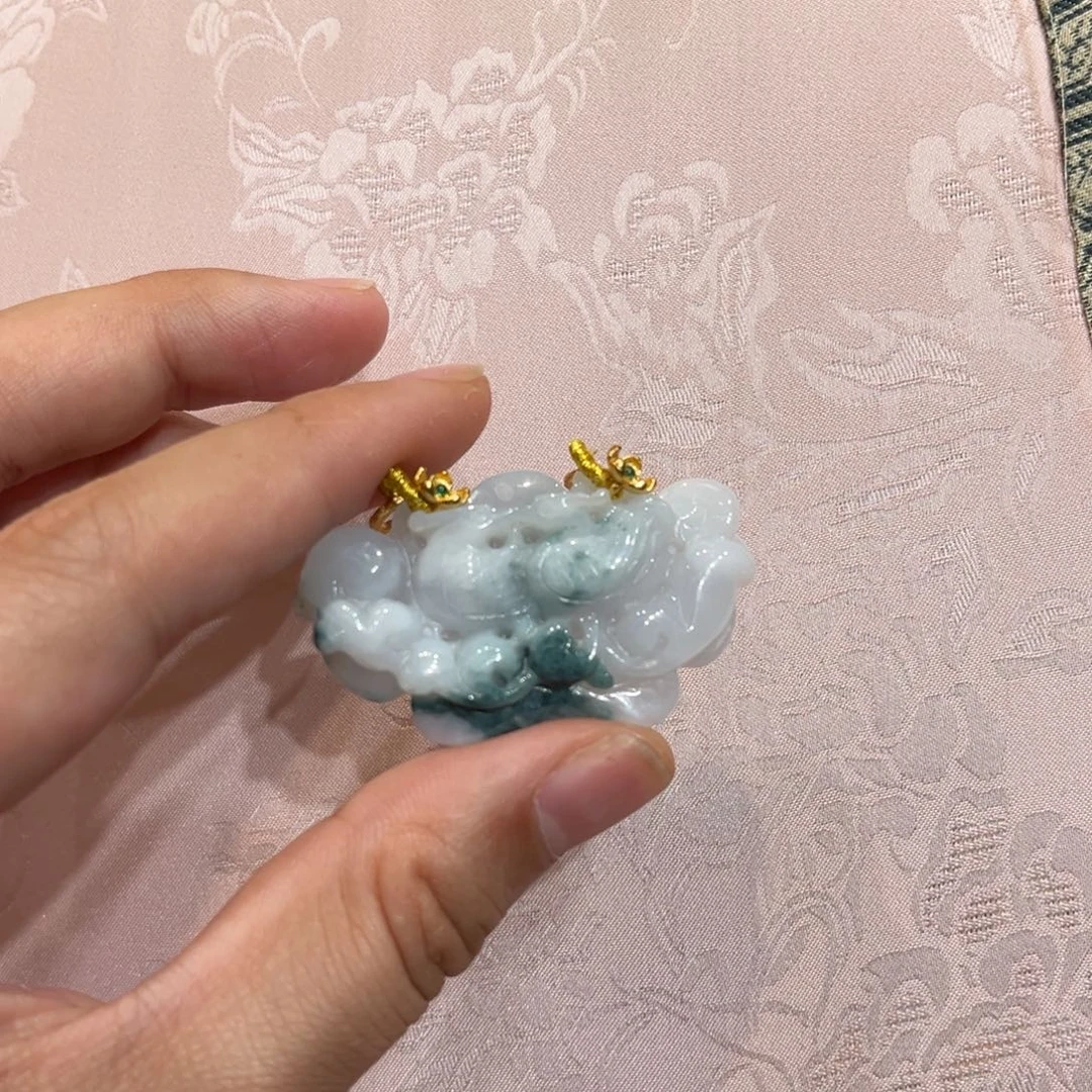 翡翠合金吊坠(赠链)