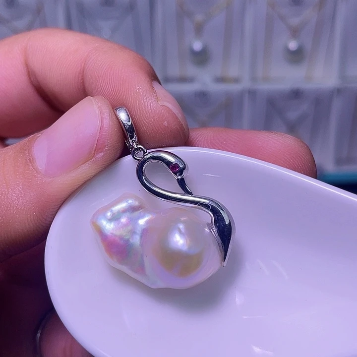 颈饰合金淡水珍珠48