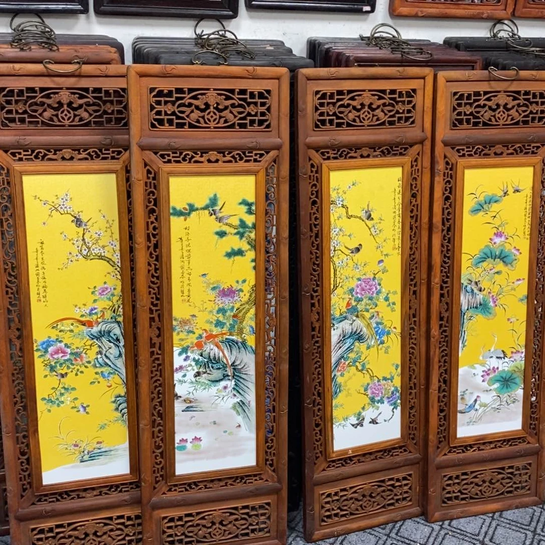 瓷片1.2*36*4景德镇瓷板画柴窑烧制