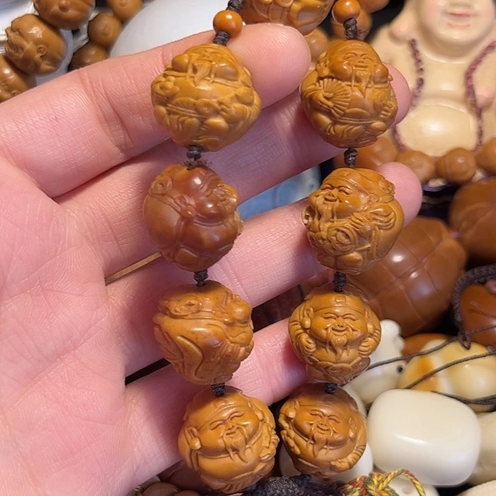 橄榄核手串/手链元甲财神