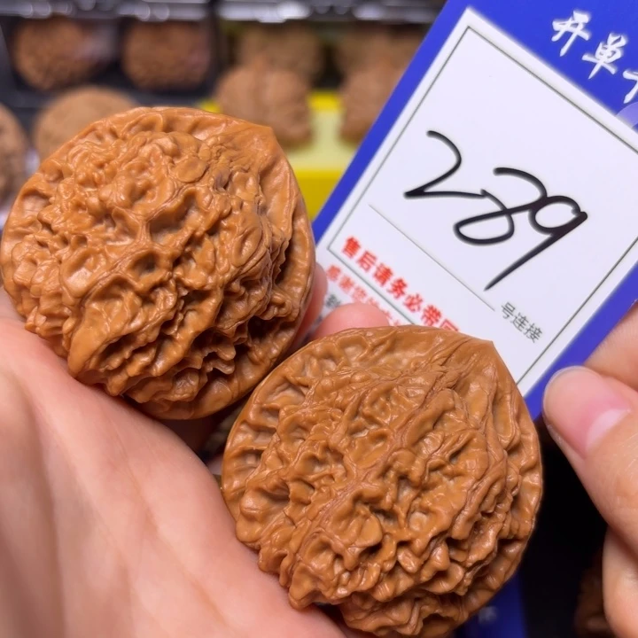 文玩核桃把件48官帽289