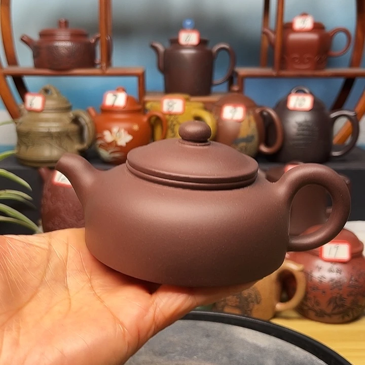 紫砂茶壶微瑕不带证书礼盒160cc