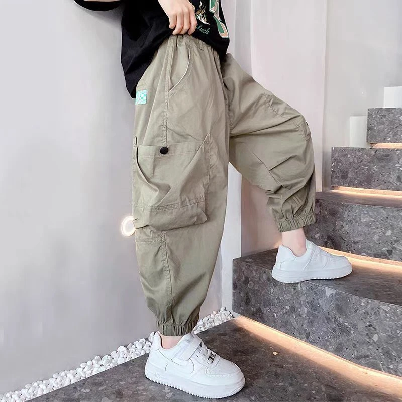 男童裤子春秋新款儿童休闲百搭裤子中大童长裤