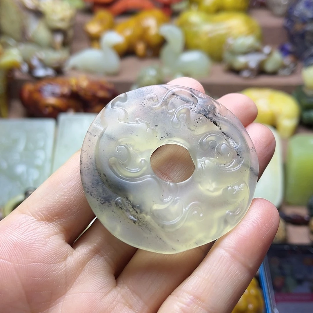 白玉菩提吊坠5。。