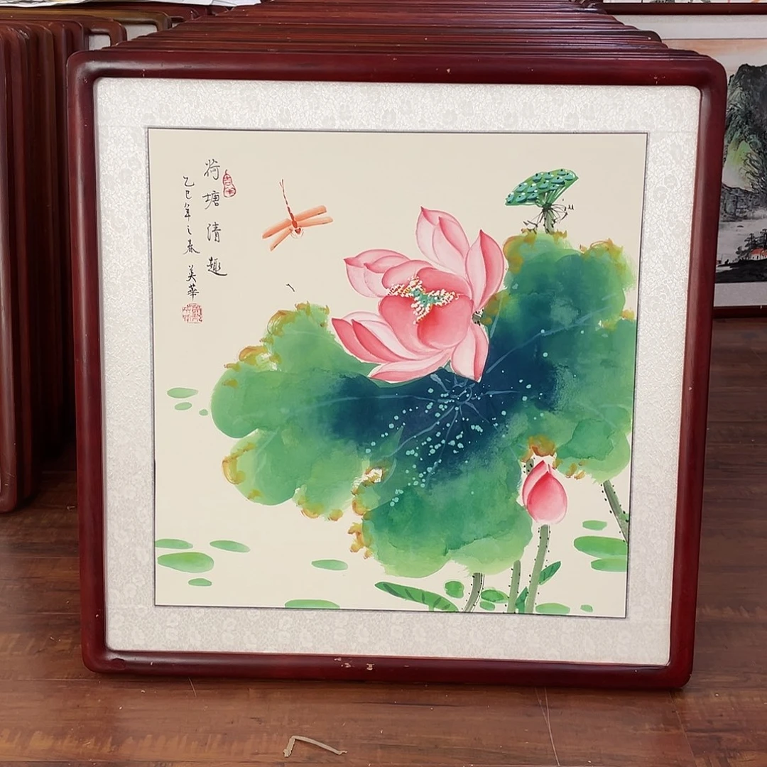 国画带框尺寸63*63厘米
