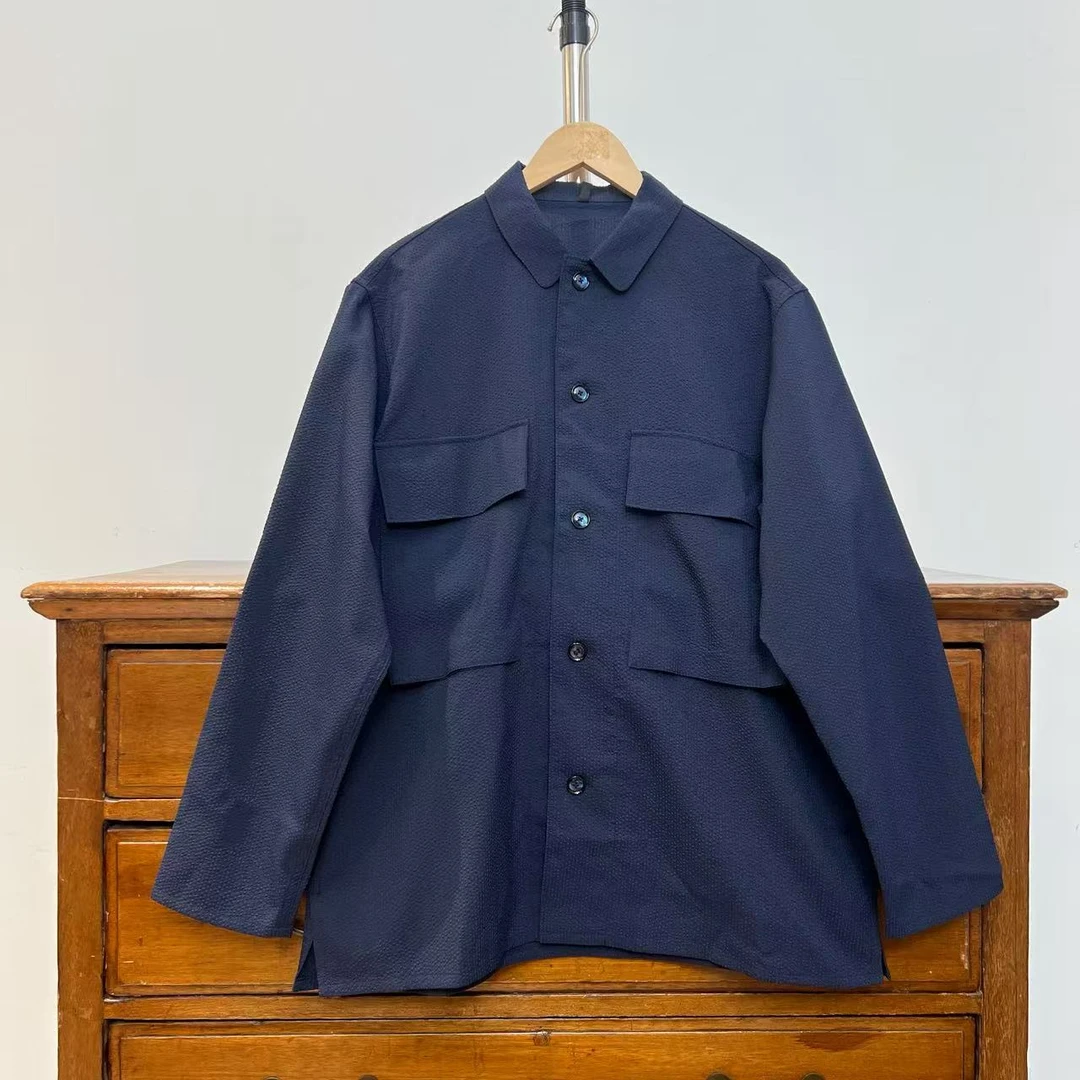 ini 阔版休闲衬衫外套 XX039 DM25F406