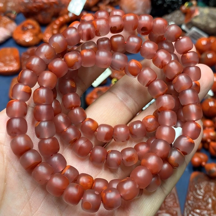 手串未镶嵌南红玛瑙8+m m