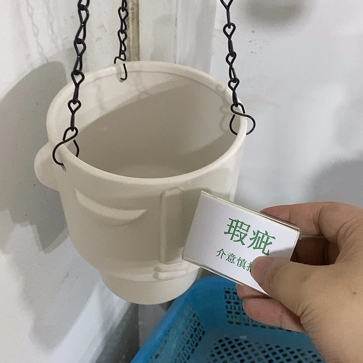 紫砂花盆多肉瑕疵盆有孔。