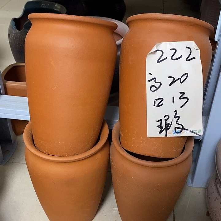 粗陶红陶绿植花盆222