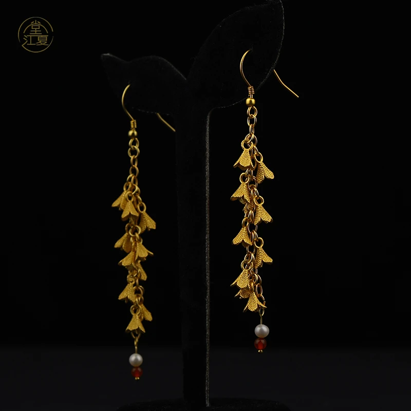 925银耳饰 S925银 2025年新款原创设计小众小麦耳环轻奢百搭耳饰