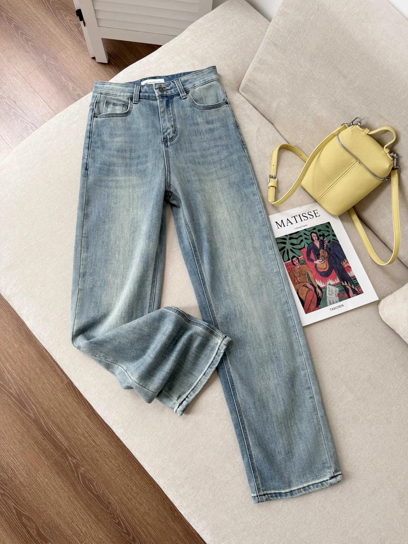 2025秋季Z-9正品新款窄版直筒裤遮肉显瘦百搭