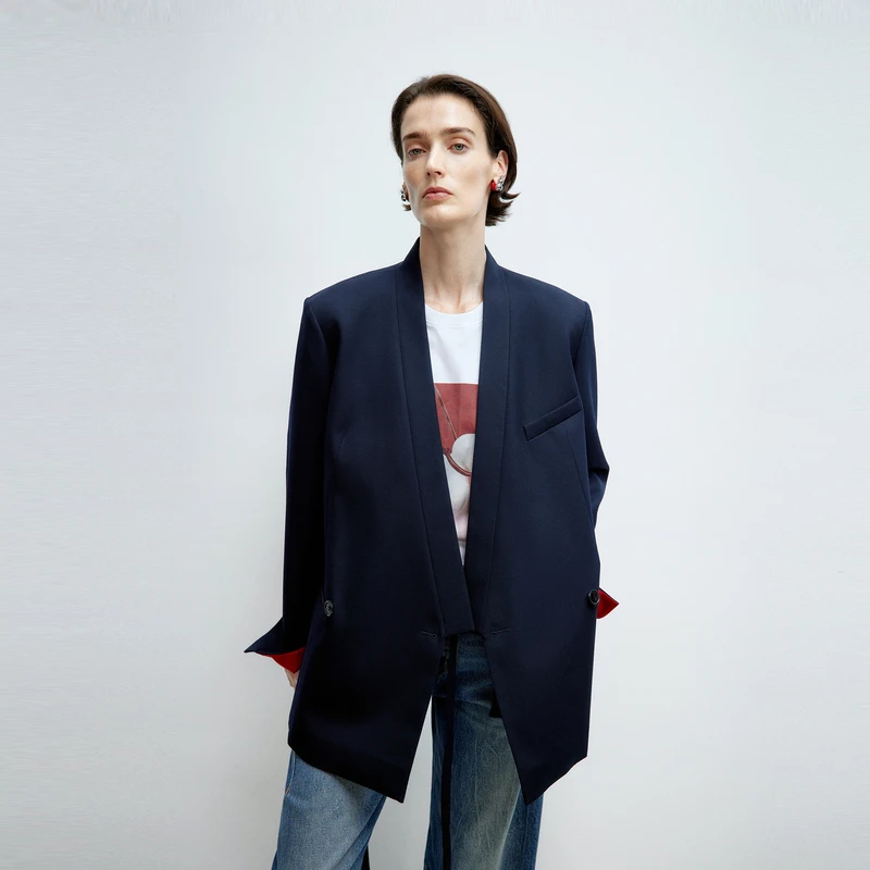 【商场同款】edition新年新衣新中式绑带西装外套#EBE1BLAK01