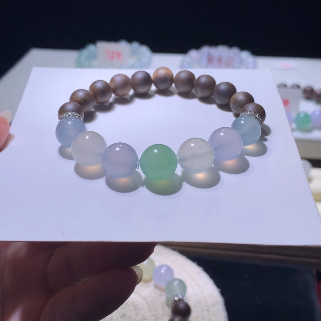 翡翠散珠特价8折莫兰迪色系卡10-11