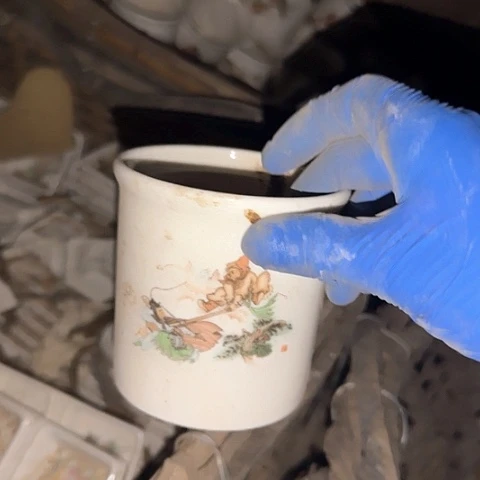 瓷片国营厂库存微瑕9厘米