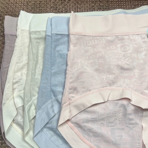 春季新款女士中高腰裸感冰丝面膜速干内裤