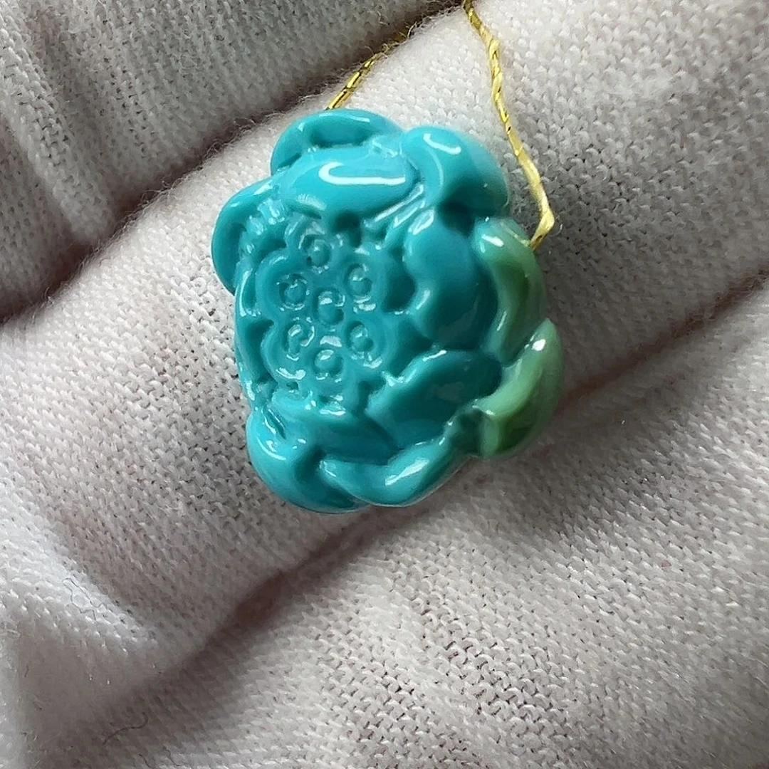 绿松石莲蓬未镶嵌