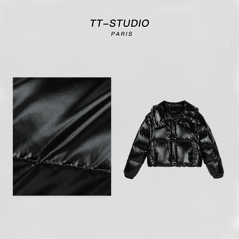 TT【黑松露】90%白鹅绒冬季简约纯色百搭鹅绒服TTY213