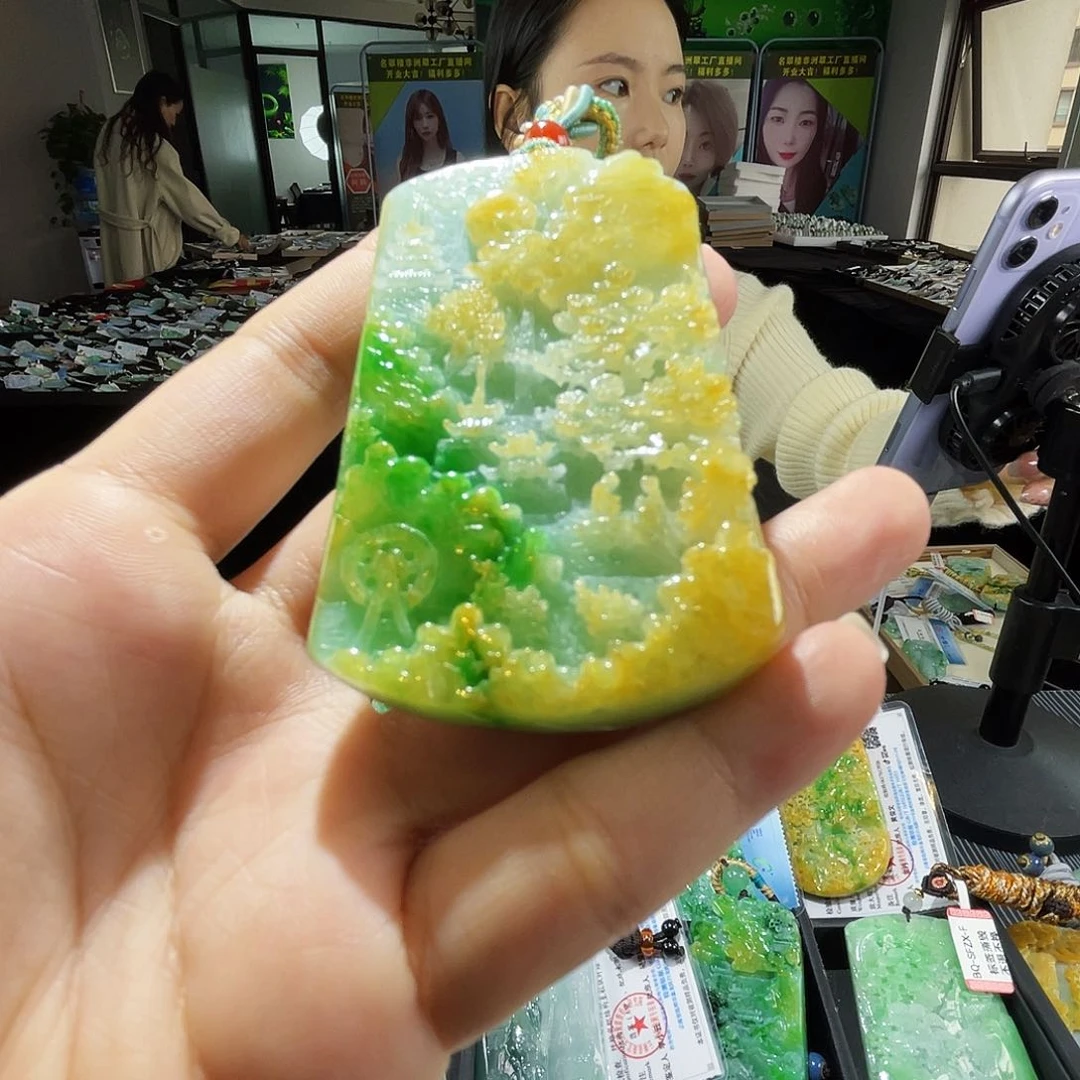 颈饰未镶嵌翡翠韩**儿一