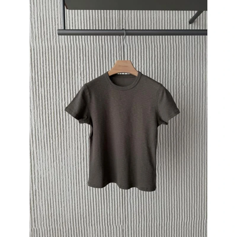 圆领正肩小版T    J25DX524