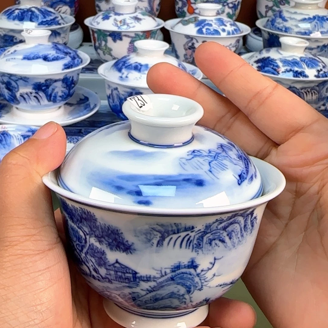 景德镇纯手绘茶具圆圆237