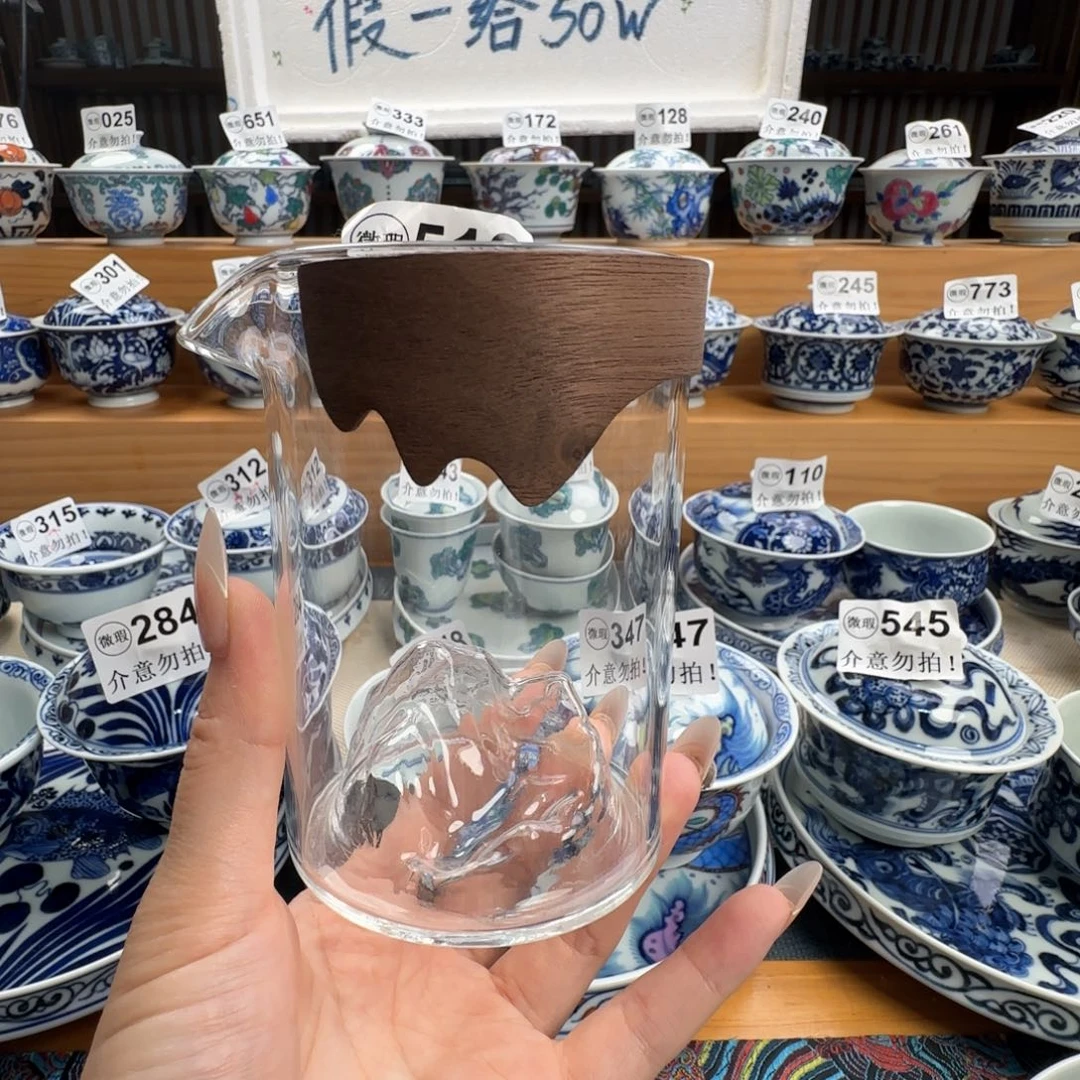 微瑕景德镇盖碗杯子