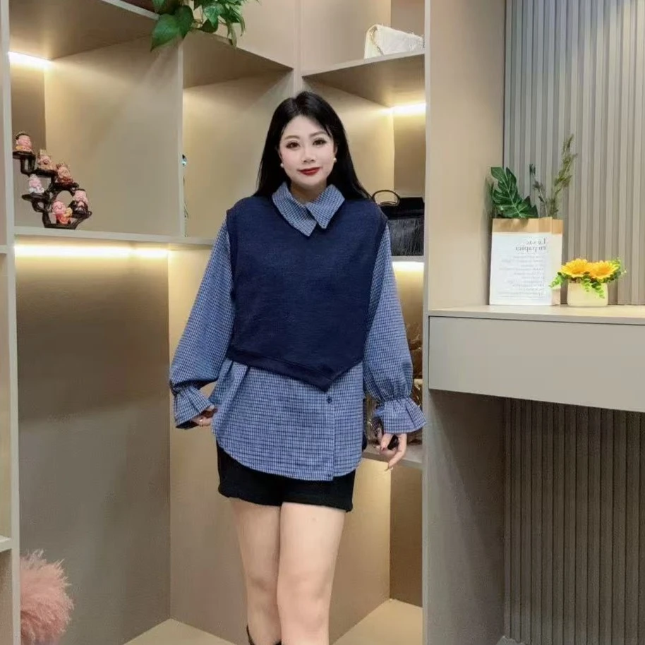 冬季两件套-勾 6058时尚休闲潮流洋气设计百搭款胖MM大码女装新款