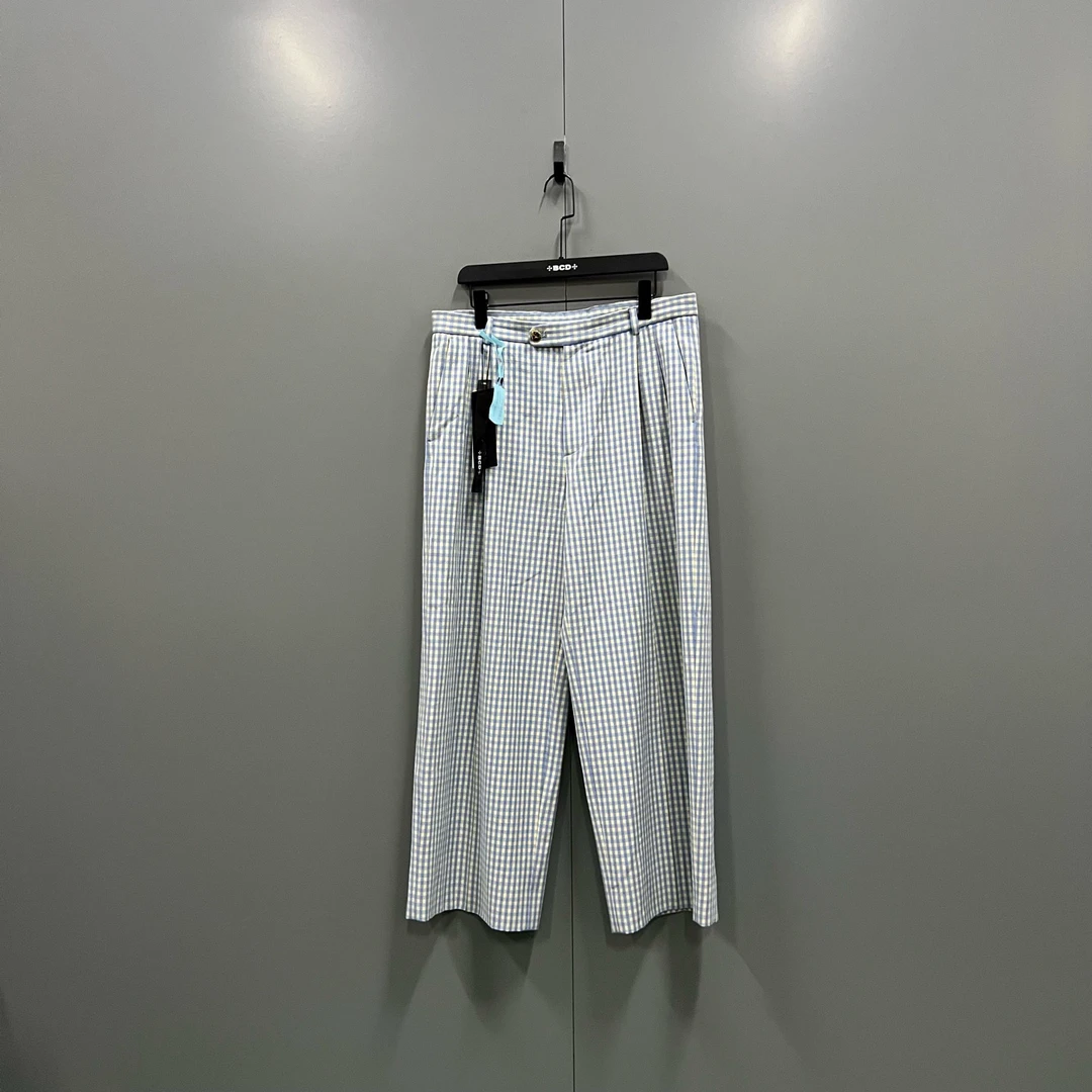 99新 GUCCI/古驰 j1 小格子满印阔腿长裤 50码/1205944