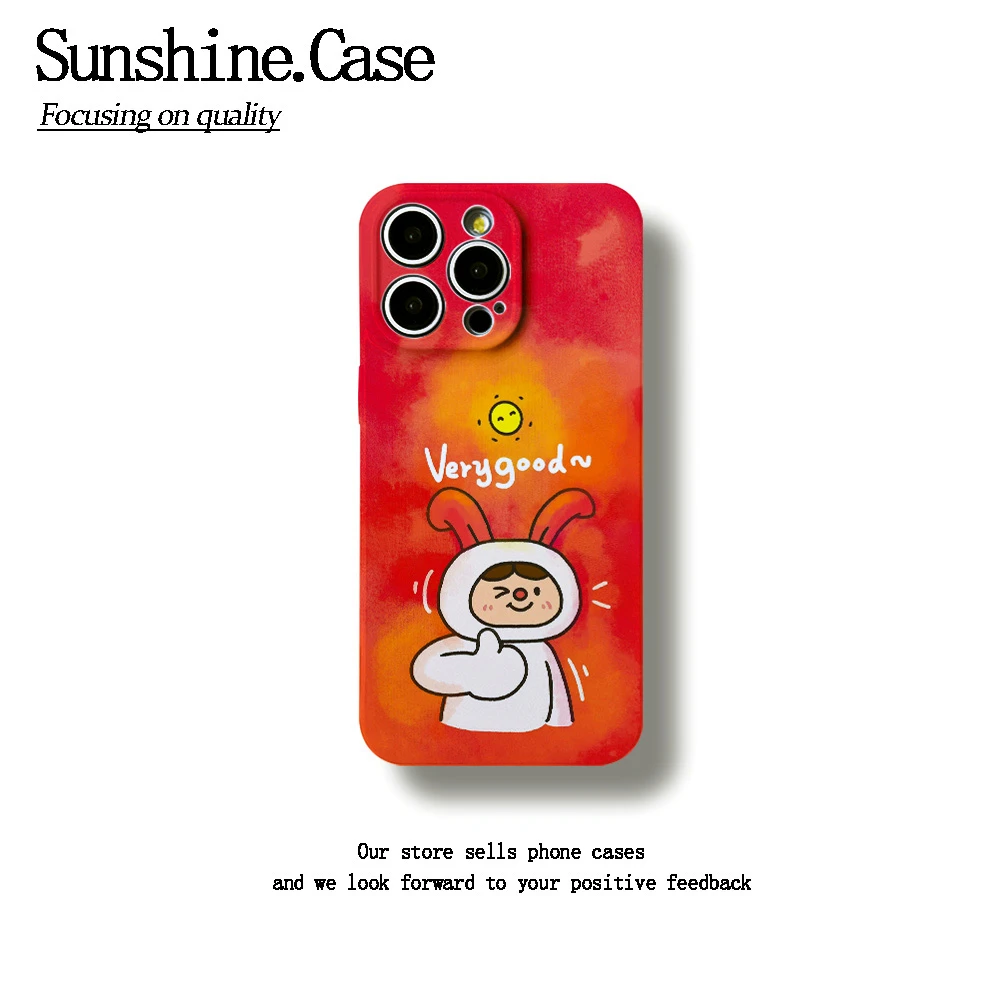 点赞小人菲林软壳适用苹果oppo华为vivo小米荣耀创意手机壳防摔