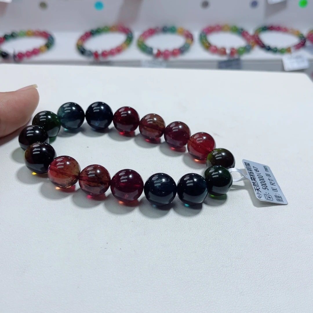 未镶嵌手链碧玺多样性发一条