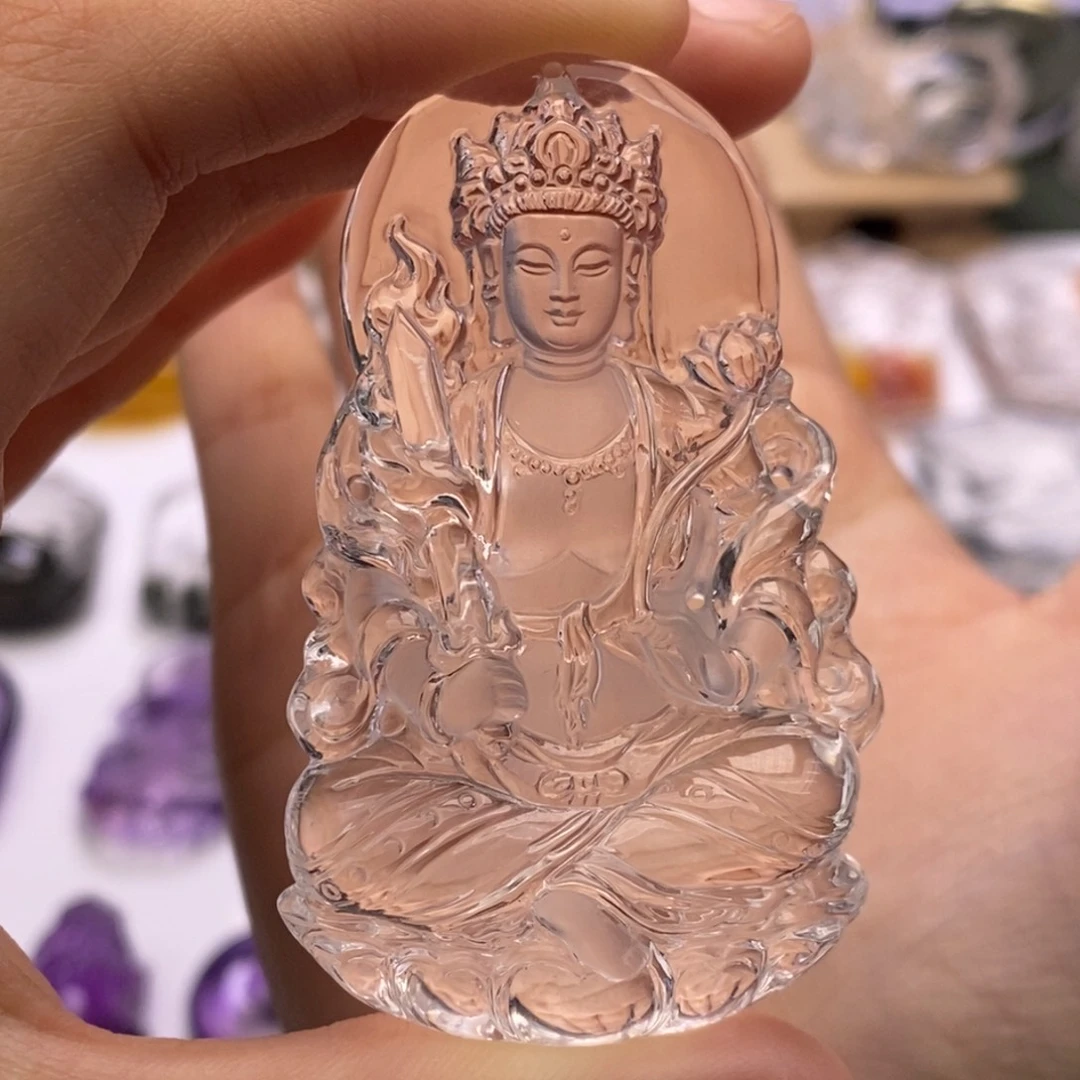 紫***4水晶颈饰未镶嵌定制