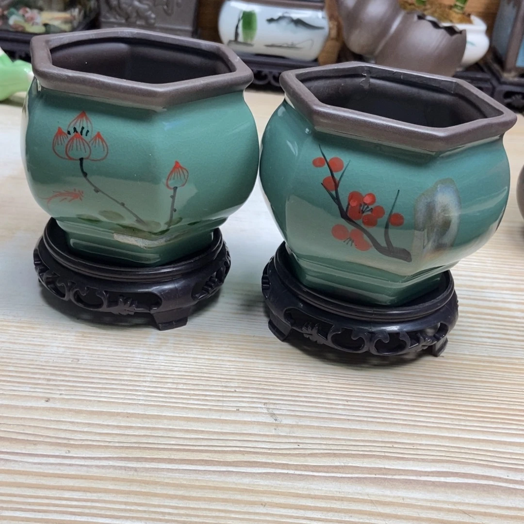 瓷片陶瓷花盆陶瓷艺术