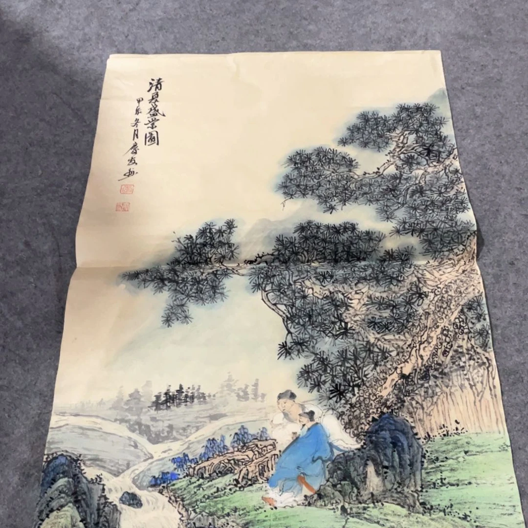 国画国画作品画心一张